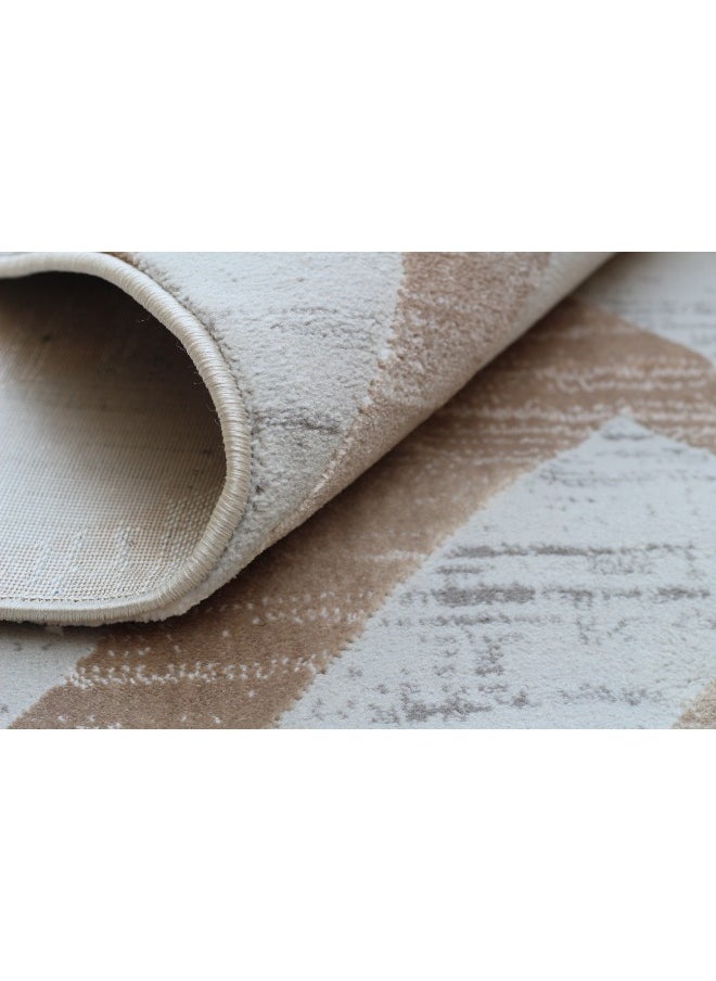 HANDPICKED FURNITURE Handpicked Furniture Geometric Grey Rug, Ultra Soft Area Carpets For Bed Room, Living Room, And Dining Room, Anti Slip Floor Carpets, Easy To Clean, Made In Turkey, Rectangle  - Image 2
