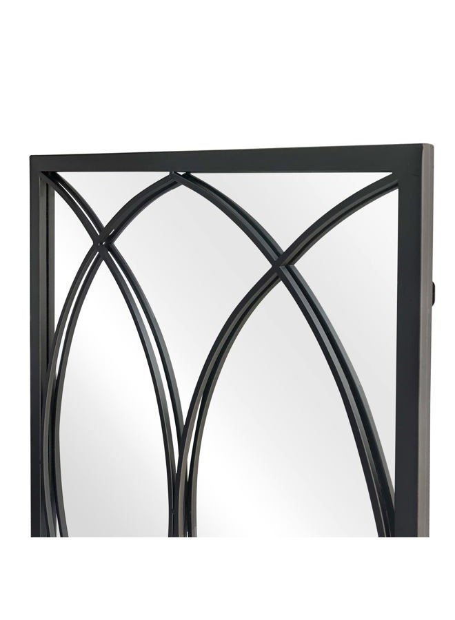 HQiJun Wall Mirror Decorative Mirrors Farmhouse for Living Room Bedroom Entryway Bathroom Vanity (black5) - Image 3