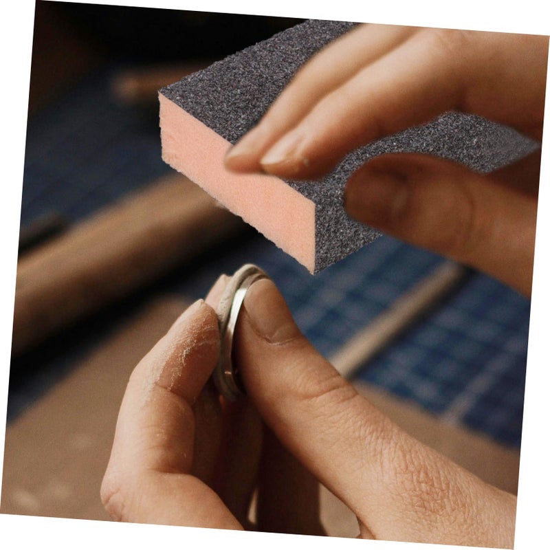 10Pcs Sanding Sponge Set Washable Reusable Hand Sanding Blocks for Metal Cookware Polishing Tight Spaces DIY Projects - Image 5