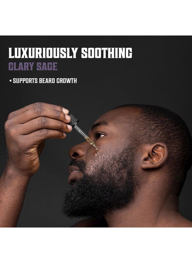 Viking Revolution Beard Oil for Men - Natural Blend with Argan, Jojoba and Clary Sage - Softens, Strengthens, Moisturizes and Conditions Beards (3 Pack)  - Image 2