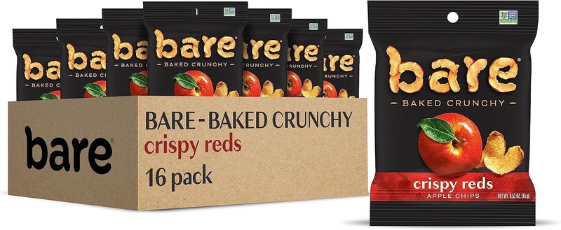 Bare Baked Crunchy Apple Chips - Fuji & Reds, 0.53 Ounce (Pack of 16) - Image 1