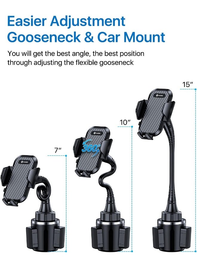 andobil [Newest Version] 15in Car Cup Holder Phone Mount - Image 5