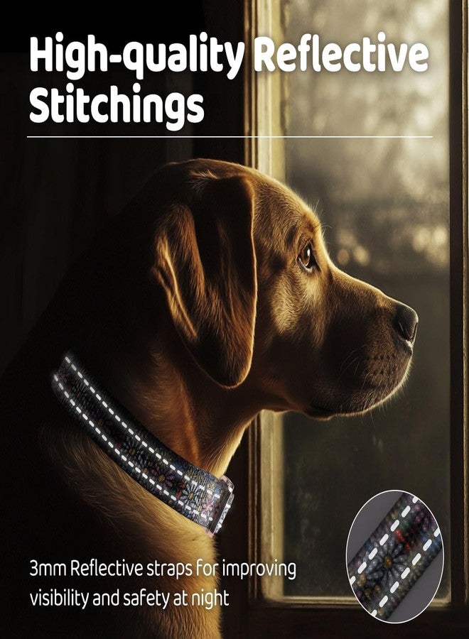 كيوكيو بيتس طوق كلاب عاكس من QQPETS مزود بإبزيم معدني، طوق نايلون قابل للتعديل، هدية مثالية للكلاب الصغيرة والمتوسطة والكبيرة من الجنسين. - Image 5