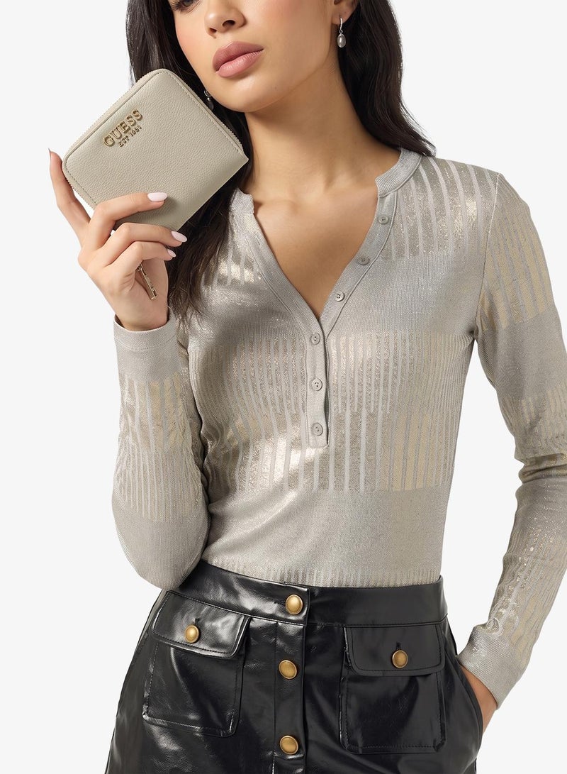 GUESS Laurel II Small Zip Around Bi-Fold Wallet - Image 5