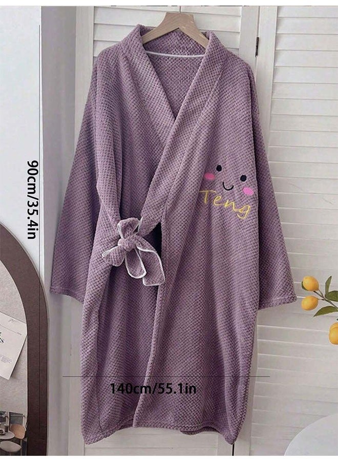 New Thicken Bathrobe for Women High Absorbent and Quick Drying, Soft Bathrobe for Adults - Image 2