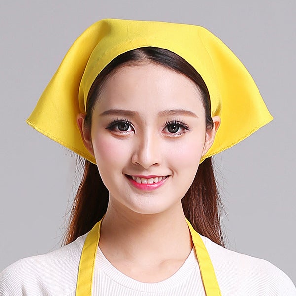 Unisex Kitchen Headscarf Chef Hat Black [gusset]]  - Image 3
