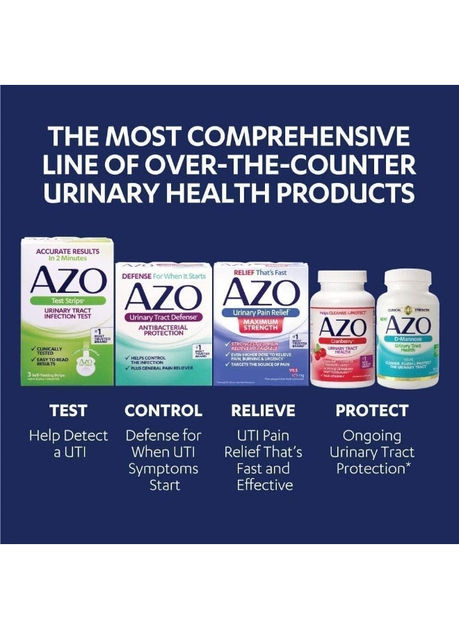 AZO - AZO D-Mannose Urinary Tract Health, Cleanse, Flush & Protect The Urinary Tract, Clinical Strength, Non-GMO, 120 Count - Image 1