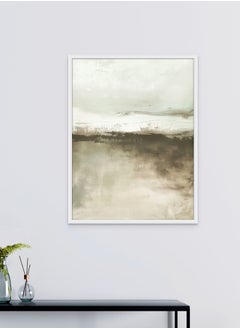 Art Decor Art Decor Abstract Minimalistic Art in Muted Gray and Beige Tones Wall Art Framed Fine Art Wall Décor for Living Room Bedroom Dining Room Office Gifting  - Image 1