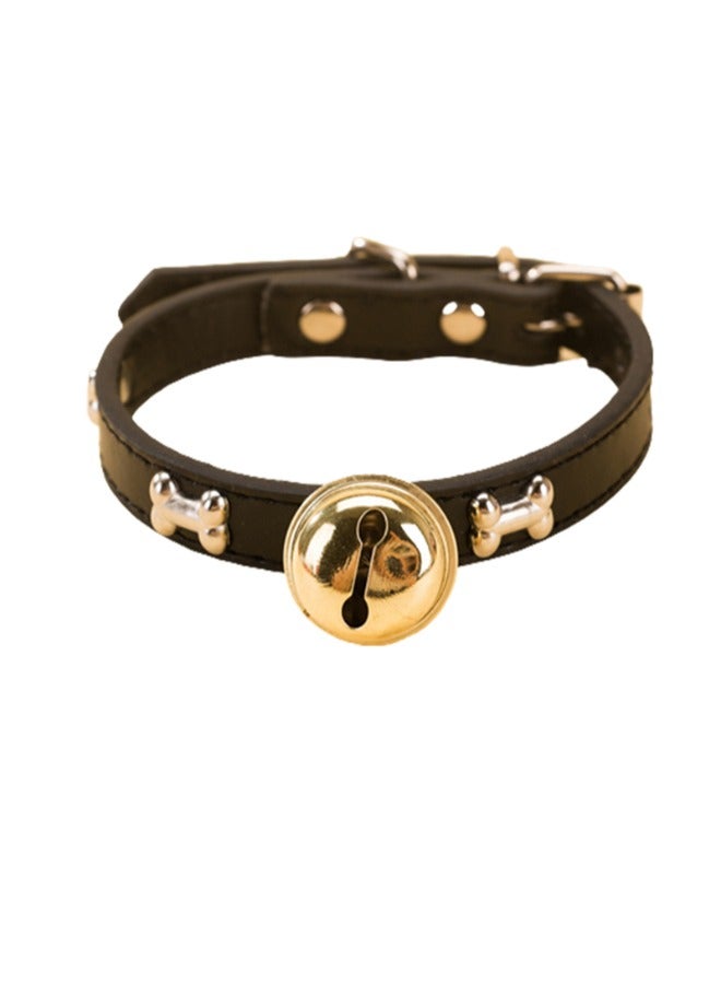 Petsary PETASRY | Pet Collar Adjustable Wear-resistant Soft Bone Patterns Pet Cat Dog Bell Collar Pet Supplies - Image 1