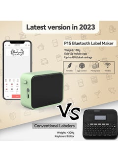 Marklife P15 Mini Label Portable Maker Thermal Printer Wireless Bluetooth Inkless Print on Android IOS Self Adhesive Name Label for Home Office Kitchen and School  - Image 3