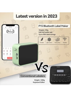 Marklife P15 Mini Label Portable Maker Thermal Printer Wireless Bluetooth Inkless Print on Android IOS Self Adhesive Name Label for Home Office Kitchen and School  - Image 3