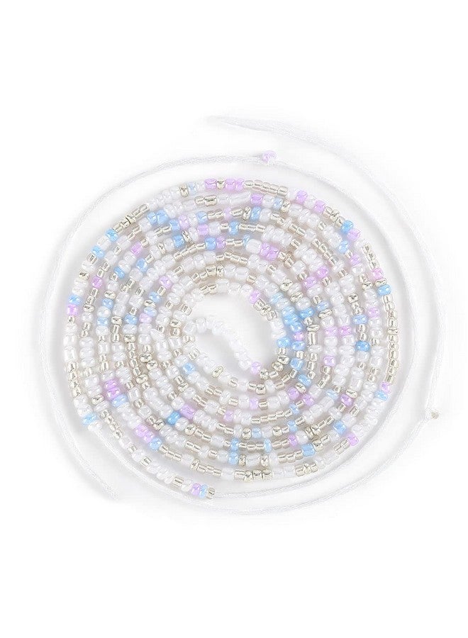 ELABEST 50Inch Plus Size African Waist Beads Belly Chain Nonstretching Tieon Bead Jewelry Accessories For Women And Girls (82) - Image 1