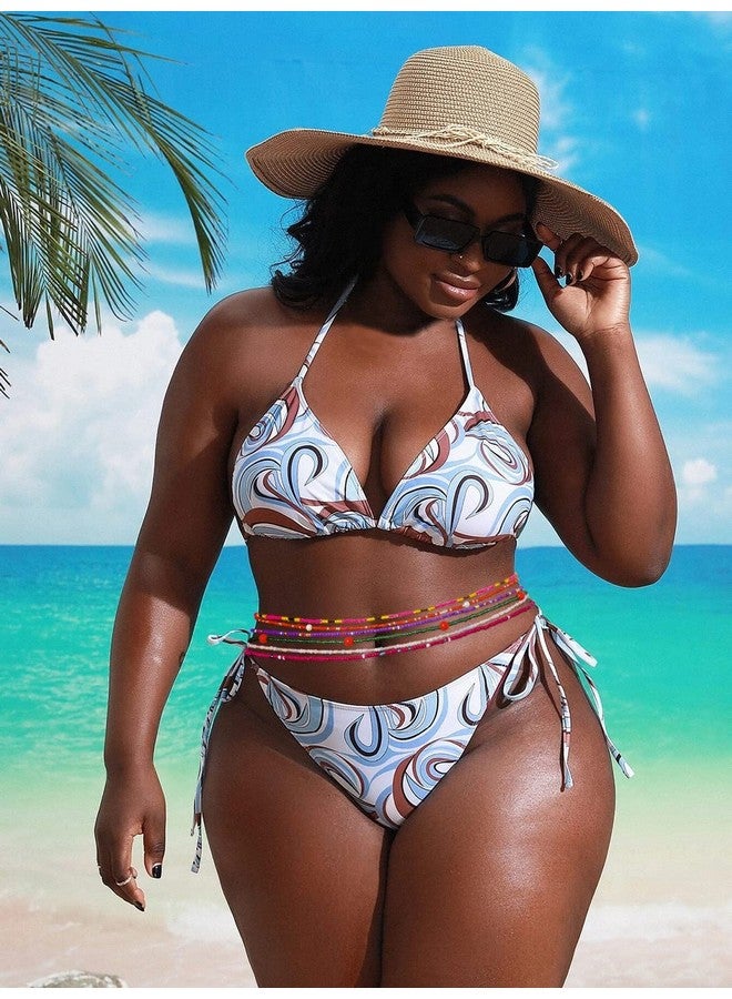 ELABEST 50Inch Plus Size African Waist Beads Belly Chain Nonstretching Tieon Bead Jewelry Accessories For Women And Girls (82) - Image 3