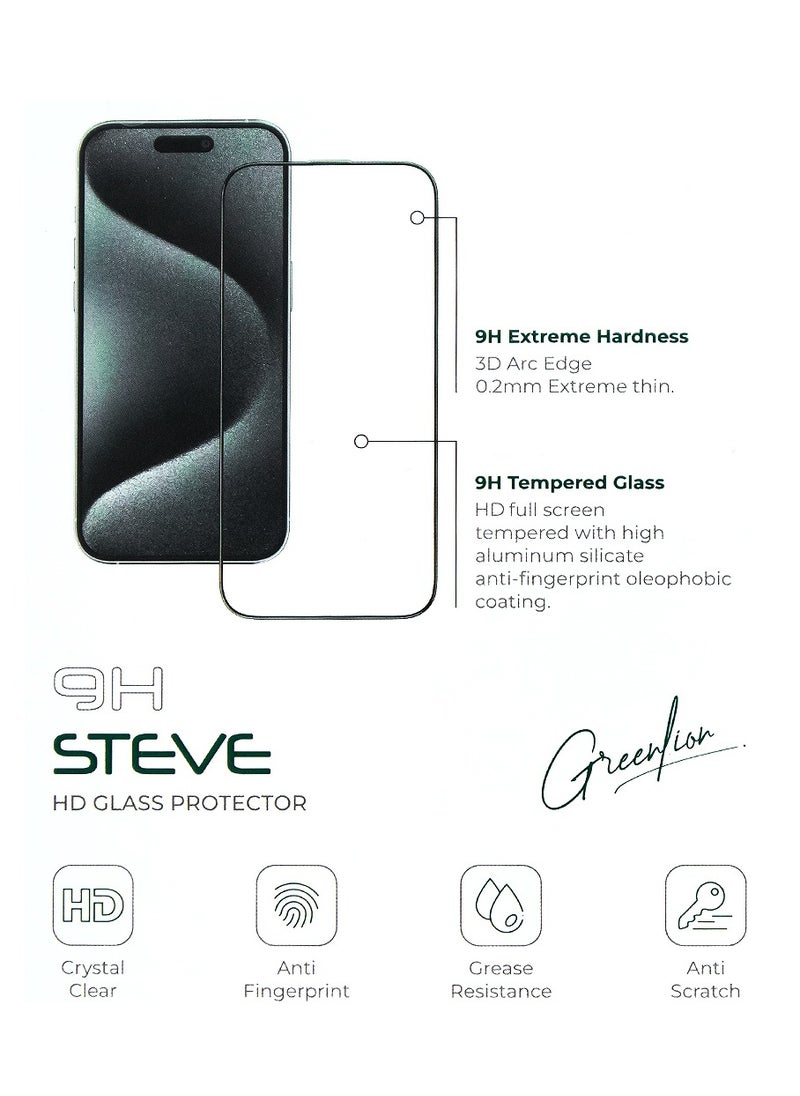 GREEN LION iPhone 11 Pro Max (5.8 inches) Screen Protector with 9H Steve Strong HD Glass Green Lion - Clear  - Image 4
