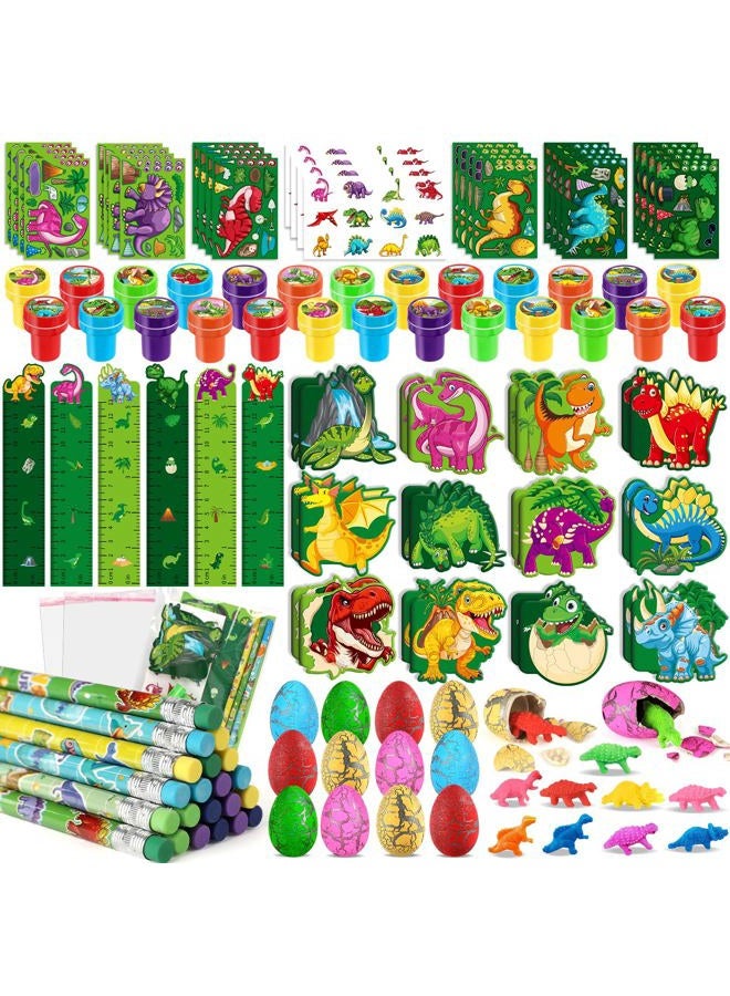 BenLouis 96Pcs Dinosaur Party Favors Dino Theme School Stationery Set Bulk for Kids Jurassic Birthday Party Goodie Bag Stuffers Classroom Gifts Rewards Pinata Filler - Image 1