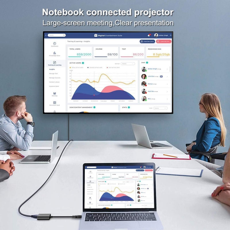 Black Crown USB to VGA Adapter for Monitor, VGA to USB 3.0/2.0 Converter 1080P Multi-Display Video Cable for Laptop Desktop PC to Monitors, Projector, TV. (Windows 11 is not Supported,) (Black) - Image 5