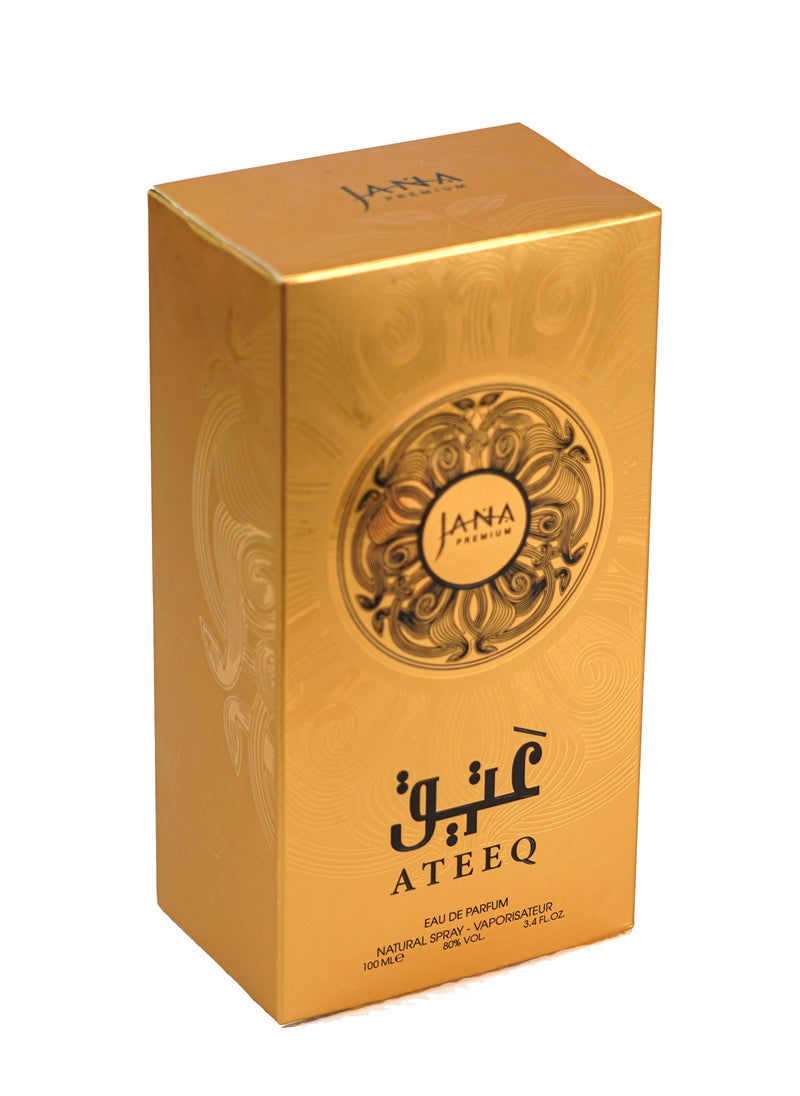 JANA - Ateeq Perfume 100ml by Jana Beauty – Luxurious Oriental Scent, Long-Lasting, Perfect for All Occasions - Image 1