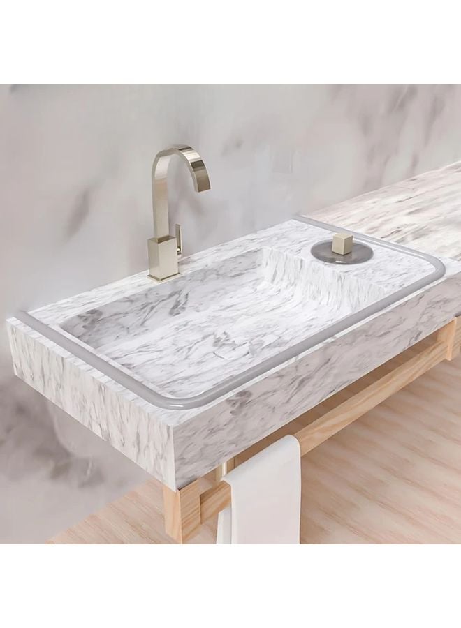 White Self Adhesive Shower Threshold Water Dam 200cm Foldable Splash Guard For Bathroom Kitchen - Image 5