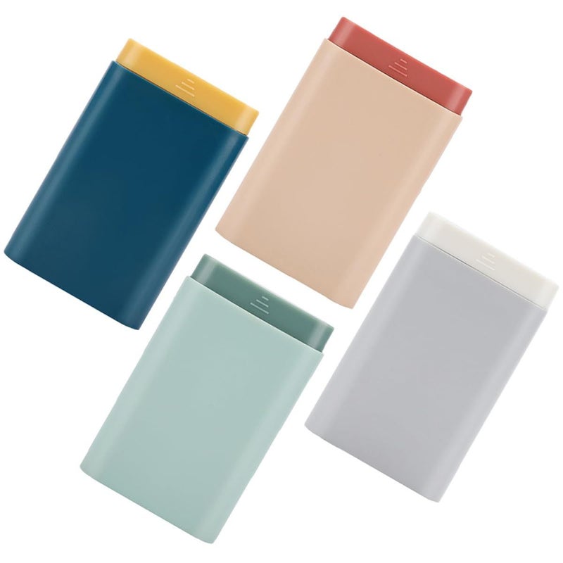 Portable Pill Organizer Box 4 Compartments Travel Medicine Case Compact Pill Box - Image 2