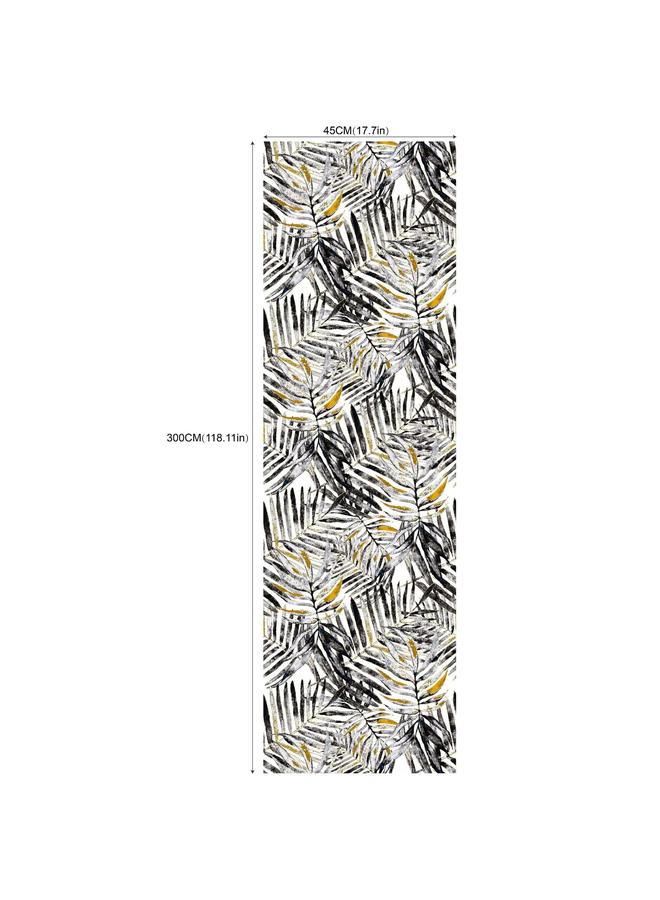 الأزرق جي دبليو ورق النخيل من الذهب الأسود ورق الحائط ورقة ورق الحائط غرفة المعيشة غرفة النوم ذاتية اللصق تعديل ورق الحائط ملصق الأثاث RW014 - Image 1