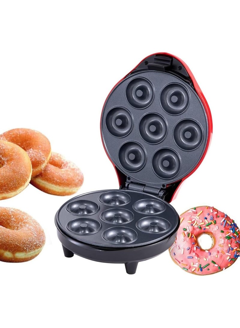 ORLENIC Mini Doughnut Maker Machine – 7 Hole Non-Stick Electric Donut Maker 1200W | Double-Sided Heating, DIY Breakfast & Snacks | Compact Countertop Donut Maker for Cakes, Brownies & Desserts - Image 1