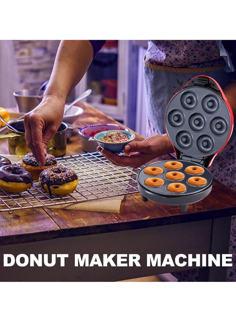 ORLENIC Mini Doughnut Maker Machine – 7 Hole Non-Stick Electric Donut Maker 1200W | Double-Sided Heating, DIY Breakfast & Snacks | Compact Countertop Donut Maker for Cakes, Brownies & Desserts - Image 5
