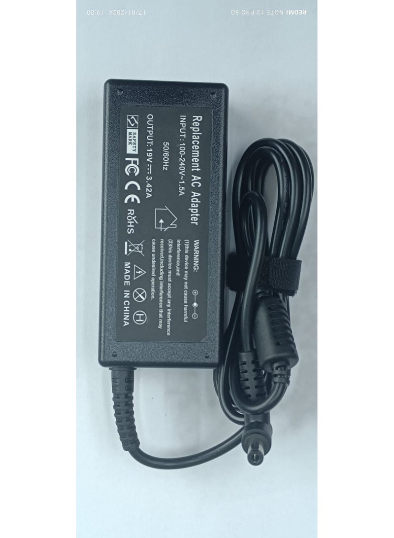 CS AC ADAPTER FOR ASUS LAPTOP 19V 3.42A 65W (5.5x2.5mm) - Image 3