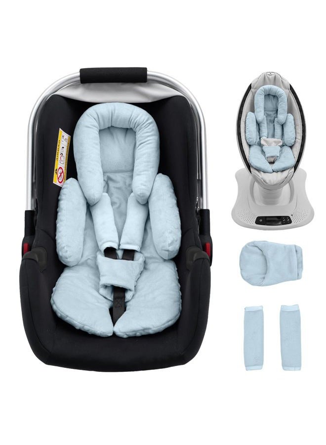 Kaseeous Infant Insert Compatible with Mamaroo Swing & Graco Swing, Thickened Baby Car Seat Head Support with Extra Srap Covers Set, Breathable Newborn Car Seat Insert for Preemie to Toddler - Image 1