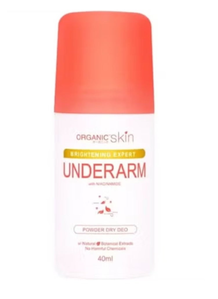 Organic Brightening Expert Underarm with Niacinamide Powder Dry Deo 40ml 