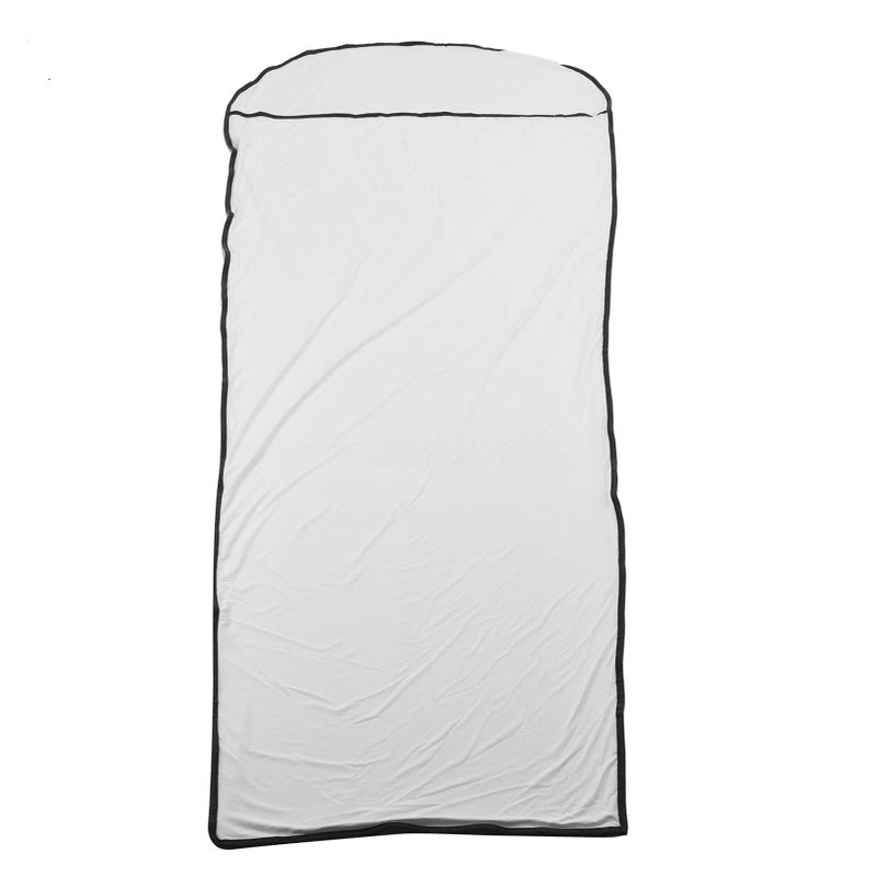 White Sleeping Bag Liner Ultralight Polyester Fleece for Camping Travel Comfort - Image 2