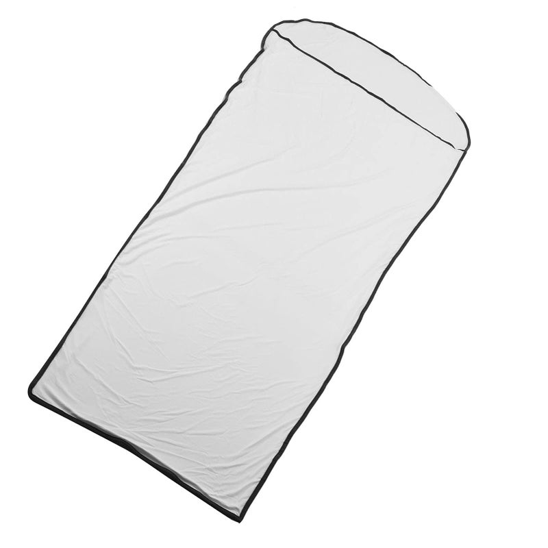 White Sleeping Bag Liner Ultralight Polyester Fleece for Camping Travel Comfort - Image 3