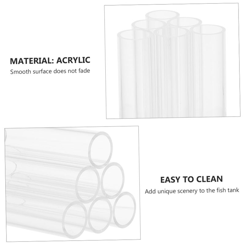 Transparent Shrimp Breeding Tube Aquarium Cave Decor with Stable Base for Hiding - Image 4