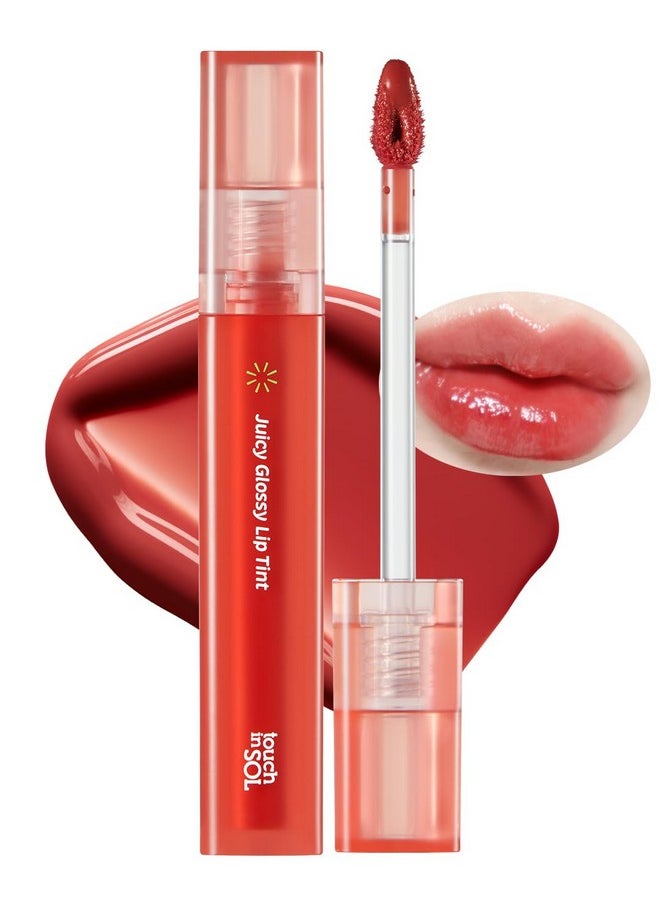 Touch in Sol Touch in Sol Vegan Again Juicy Glossy Lip Tint - High Pigmented & Glossy Korean Lip Tint - Shiny Translucent Color - Glowy Hydrated Lips, Moisturizing and Plumping, 0.13 fl.oz. (05 Marshmellow)  - Image 1
