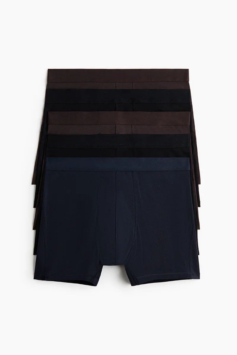 H&M  5-pack cotton mid trunks for Men | Best Price UAE