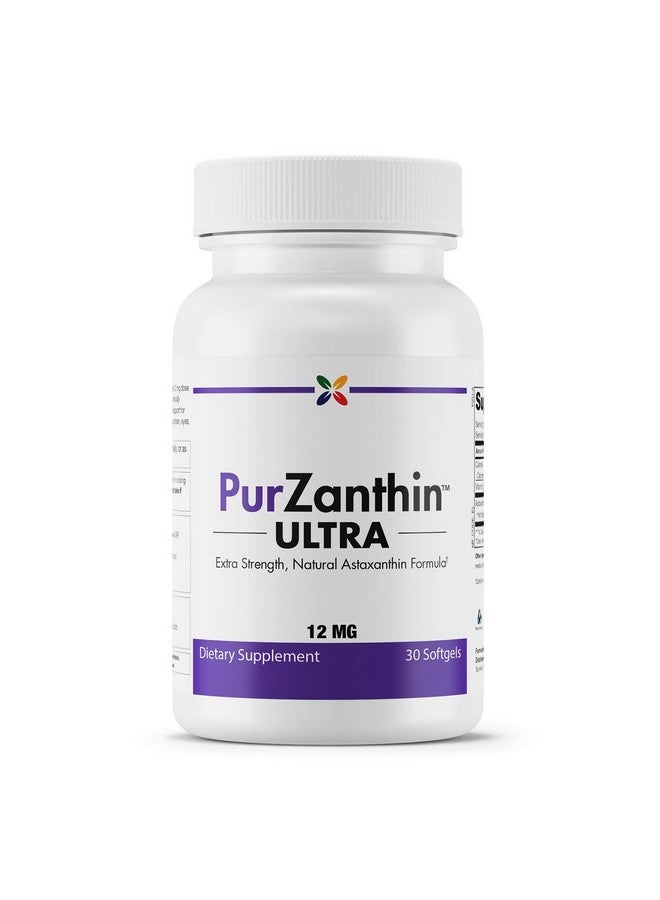 stop aging now Stop Aging Now PurZanthin Ultra Natural Astaxanthin 12 MG Softgels (1 Pack) - Image 1