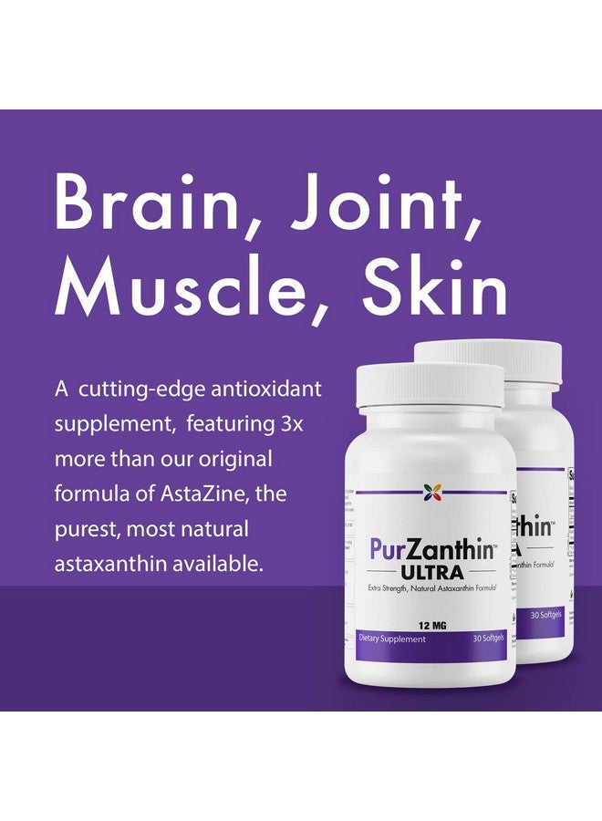 stop aging now Stop Aging Now PurZanthin Ultra Natural Astaxanthin 12 MG Softgels (1 Pack) - Image 2
