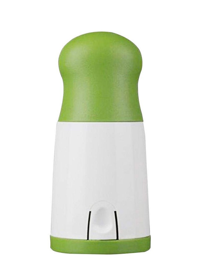 Aknur Manual Twist Herb Grinder Green/White 17.50 x 7.30 x 7.30cm - Image 1