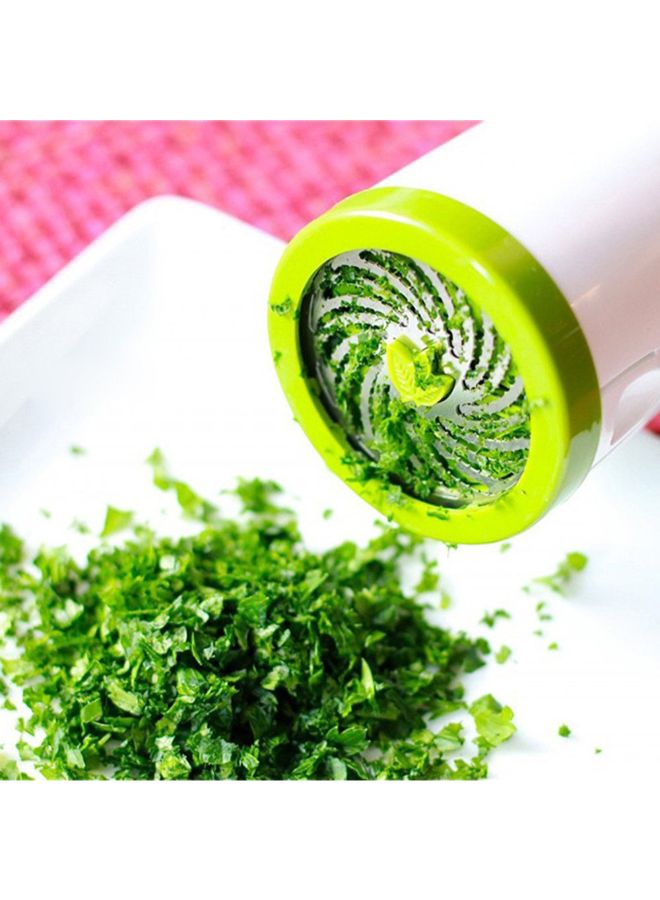 Aknur Manual Twist Herb Grinder Green/White 17.50 x 7.30 x 7.30cm - Image 3