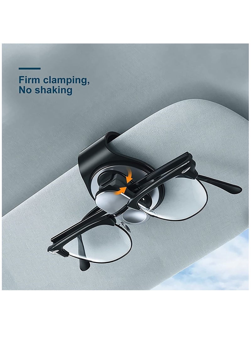 SYOSI Sunglass Holder for Car, Car Sunglass Holder for Visor & Dashboard, Universal Car Visor Clip for Sunglass Mask Card and Small Items (Clip & Adhesive -2pack) - Image 4