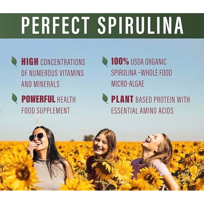 Perfect Supplements – Perfect Spirulina – 120 Vegetable Capsules – Organic Spirulina Supplement - Whole Food Micro Algae - Immune System Support - Image 5