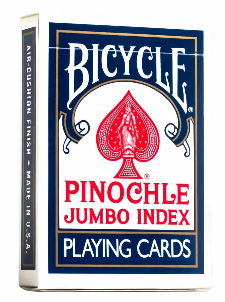 Bicycle Pinochle Playing Cards Jumbo Index 2 Decks - Image 1