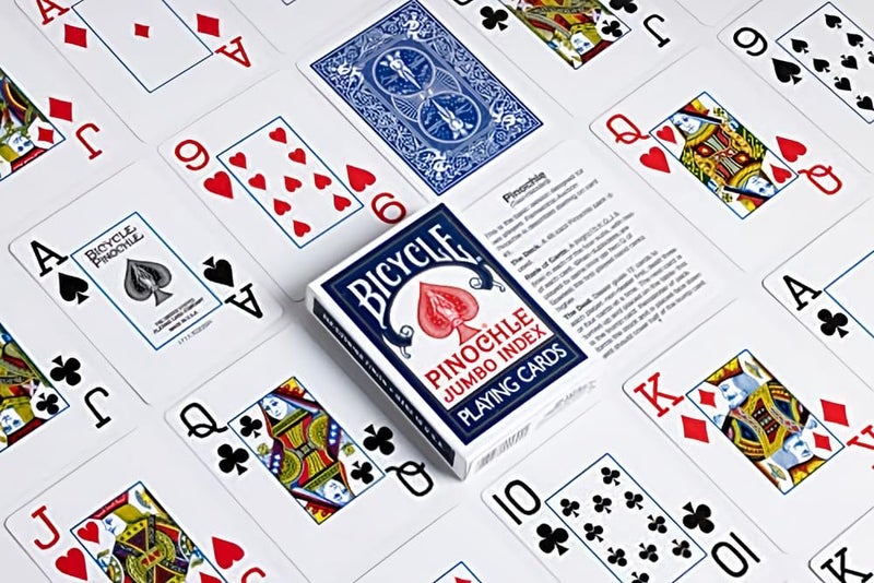 Bicycle Pinochle Playing Cards Jumbo Index 2 Decks - Image 5