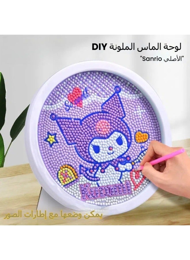 general Sanrio Kuromi diamond painting with Frame Handmade DIY toy set table board game cultural and creative tide play  - Image 3