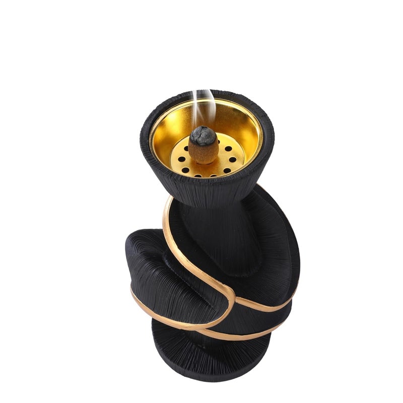 Glaceon Cup Shape Incense Burner Frankincense Charcoal Incense Stand Bakhoor Incense Burner Holder Ideal for Aromatherapy Yoga and Spa Home and Christian Church Censer GL02