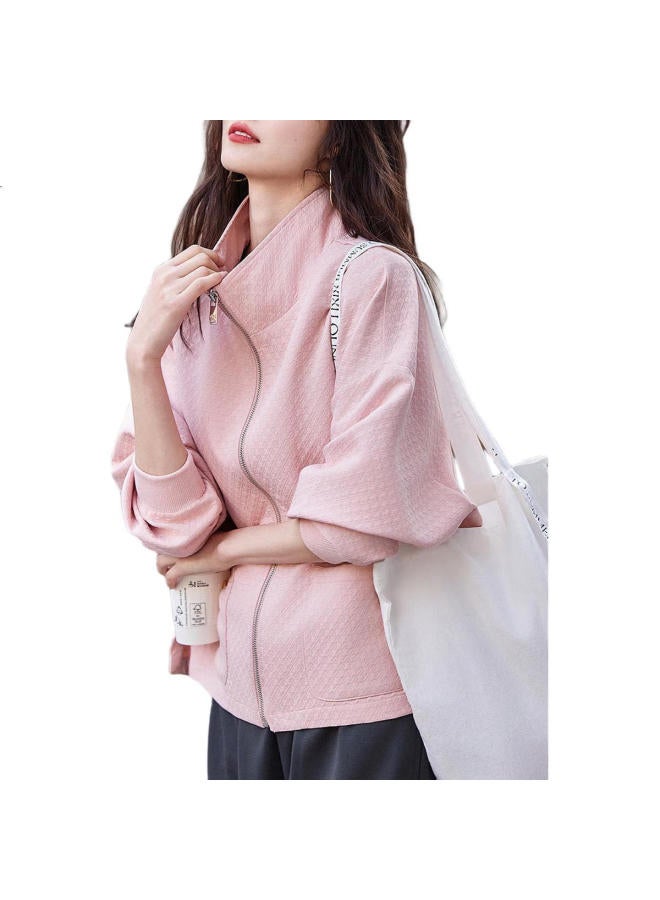 dme "New Urban Sporty Style" Spring And Autumn Thin Korean Casual Thousand Bird Check Long Sleeve Loose Jacket Women'S Top - Image 3