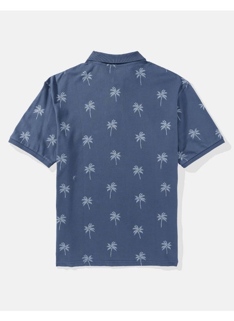 AE Flex Pique Printed Polo Shirt