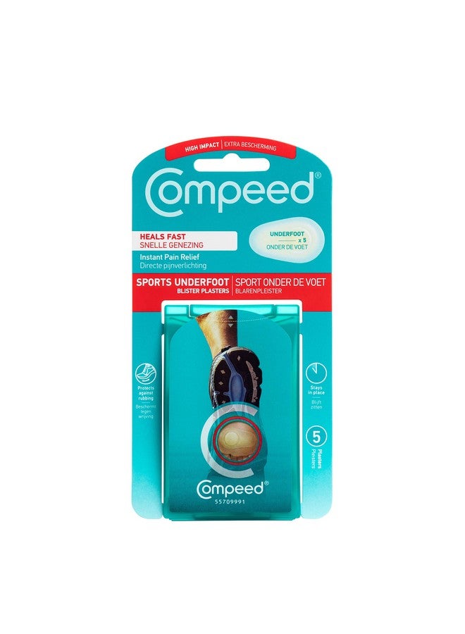 Compeed Blister Bandage For Underfoot Rubbing Protection, Breathable Foot Protector Hydrocolloid Bandage For Men, Women N Childrens, 10 Pc Pack - Image 1