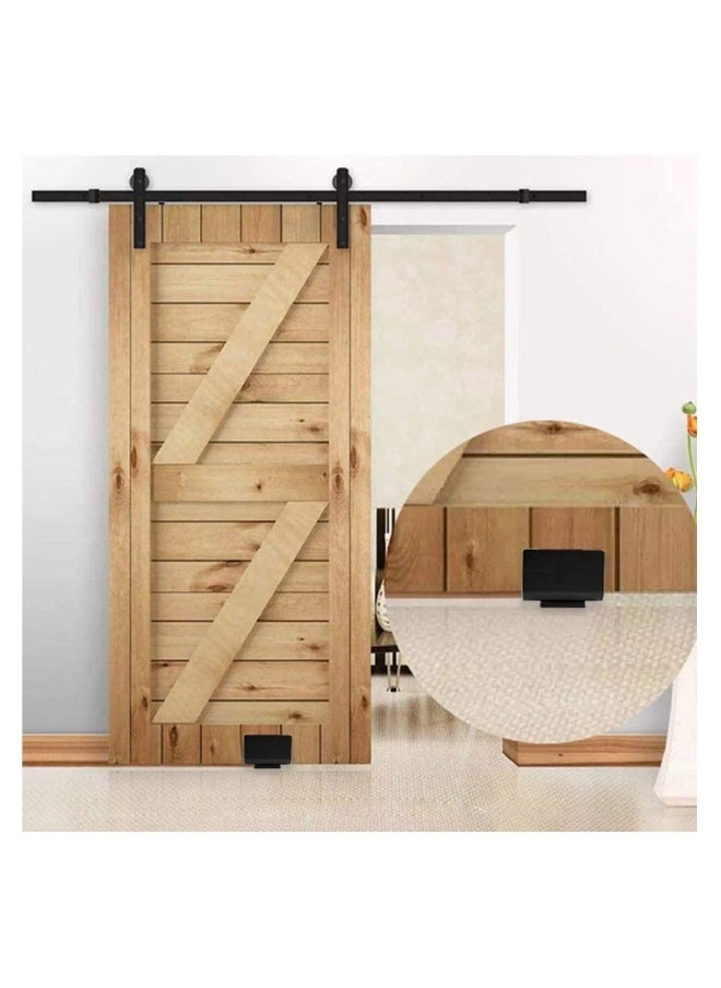 Generic Sliding Barn Door Hardware Track Kit Carbon Steel Flat Track System Closet Rail Sliding Kit for Single Door with Screws  - Image 5