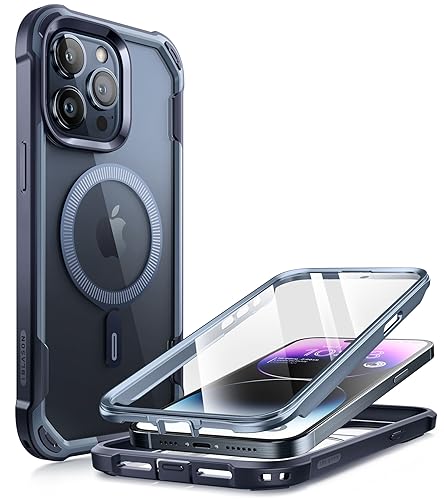 I-blason iBlason Ares Mag iPhone 15 Pro Max Case with Screen Protector Compatible with MagSafe Clear Slim Shockproof Heavy Duty Protective Case Cover for iPhone 15 Pro Max - Image 1