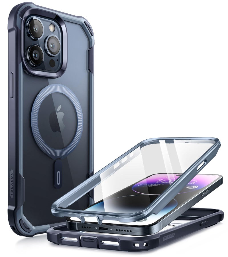 I-blason iBlason Ares Mag iPhone 15 Pro Max Case with Screen Protector Compatible with MagSafe Clear Slim Shockproof Heavy Duty Protective Case Cover for iPhone 15 Pro Max - Image 2